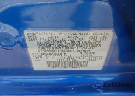 2016 Nissan Versa S/S Plus/Sv/Sl from USA, damaged, VIN 3N1CN7APXGL829726